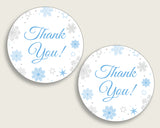 Favor Tags Baby Shower Favor Tags Snowflake Baby Shower Favor Tags Blue Gray Baby Shower Snowflake Favor Tags printable party ideas NL77H