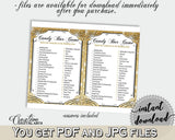 Candy Bar Game in Glittering Gold Bridal Shower Gold And Yellow Theme, candy description, glare shower, pdf jpg, printables, prints - JTD7P - Digital Product