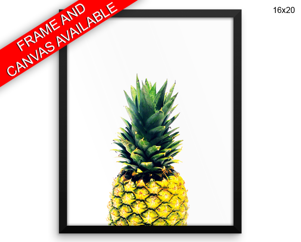 Pineapple Print, Beautiful Wall Art with Frame and Canvas options available Nature Decor