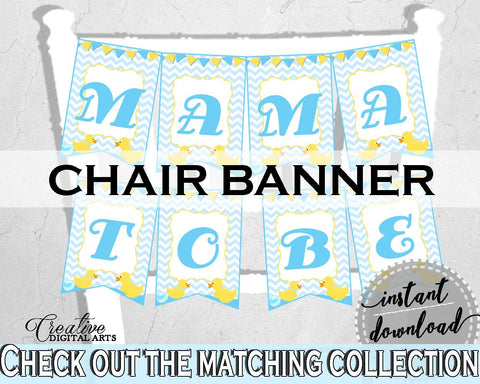 Shower Mint Theme Baby Shower Cute Chair Label Chair Banner CHAIR BANNER, Party Theme, Party Organizing, Party Supplies - rd002 - Digital Product