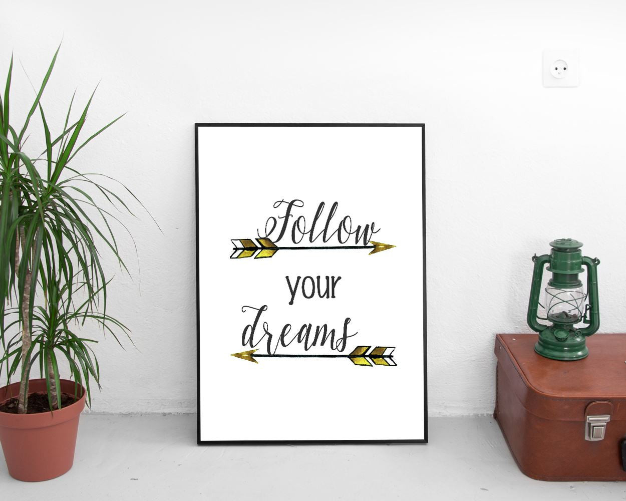 Wall Art Follow Your Dreams Digital Print Follow Your Dreams Poster Art Follow Your Dreams Wall Art Print Follow Your Dreams  Wall Decor - Digital Download