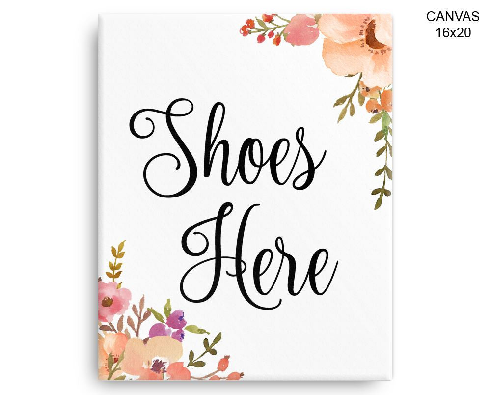 Shoes Guests Print, Beautiful Wall Art with Frame and Canvas options available  Decor