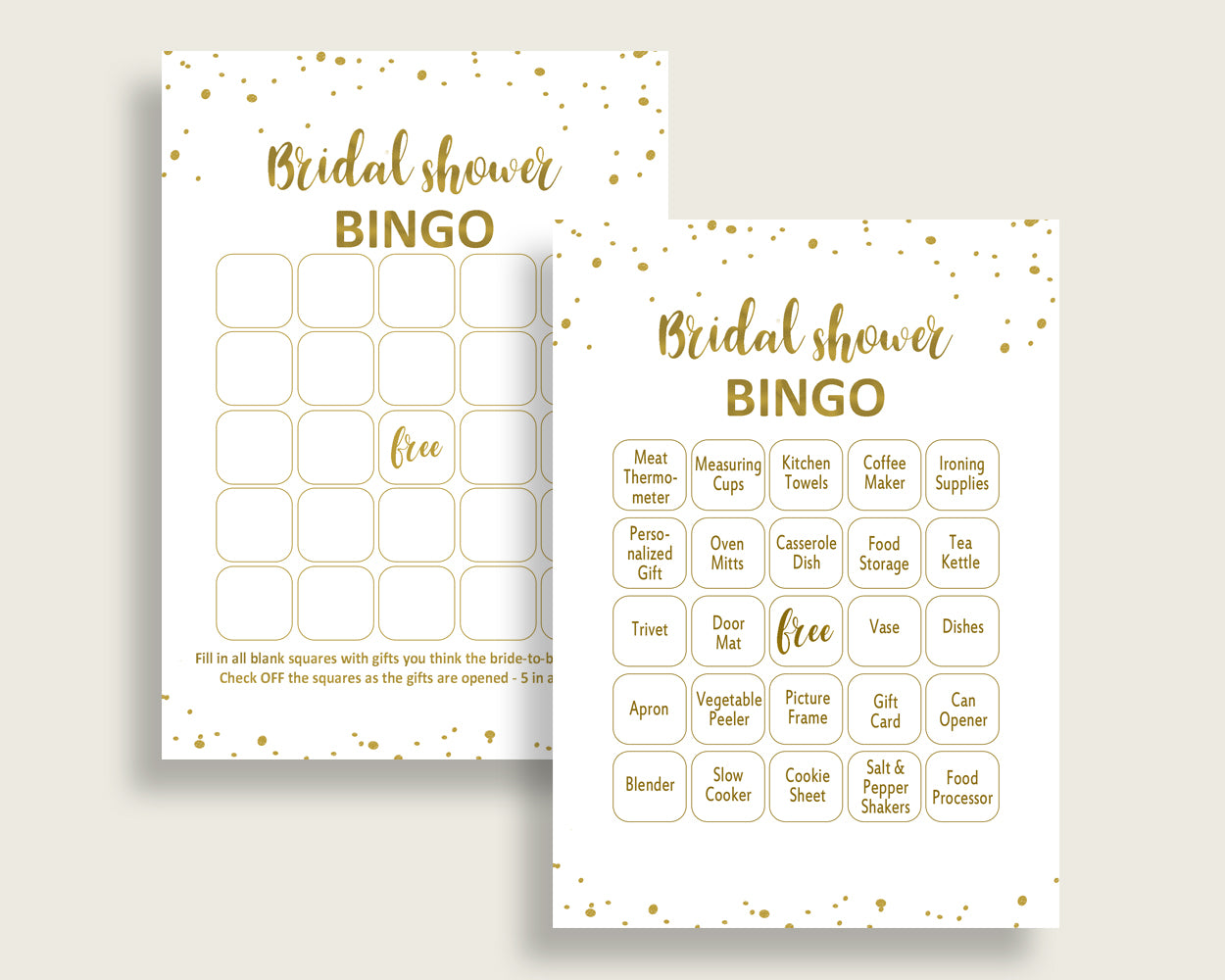 Bingo Bridal Shower Bingo Gold Bridal Shower Bingo Bridal Shower Gold Bingo Gold White prints party organizing party plan pdf jpg G2ZNX