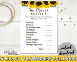 Price Is Right Bridal Shower Price Is Right Sunflower Bridal Shower Price Is Right Bridal Shower Sunflower Price Is Right Yellow White SSNP1 - Digital Product