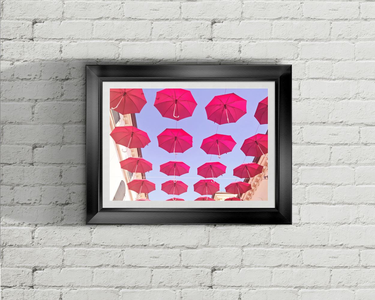 Wall Art Red Umbrella Digital Print Red Umbrella Poster Art Red Umbrella Wall Art Print Red Umbrella Photography Art Red Umbrella Sky - Digital Download