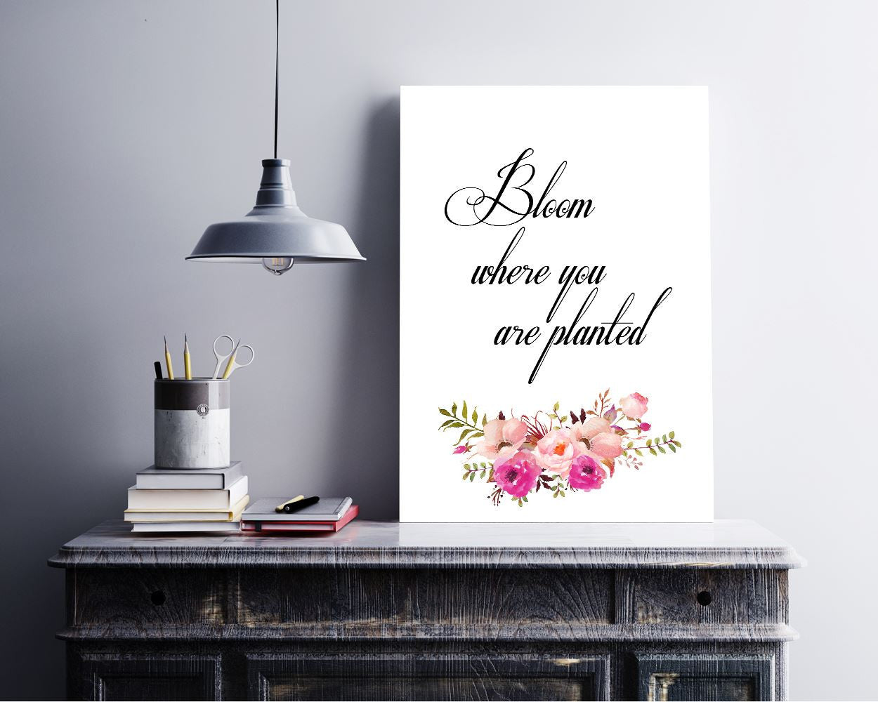 Wall Art Bloom Where You Are Planted Digital Print Bloom Where You Are Planted Poster Art Bloom Where You Are Planted Wall Art Print Bloom - Digital Download