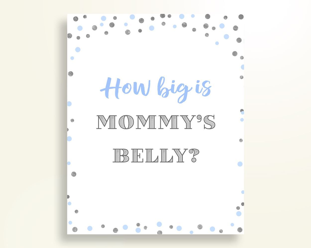 Mommy's Belly Baby Shower Mommy's Belly Blue And Silver Baby Shower Mommy's Belly Blue Silver Baby Shower Blue And Silver Mommy's OV5UG - Digital Product