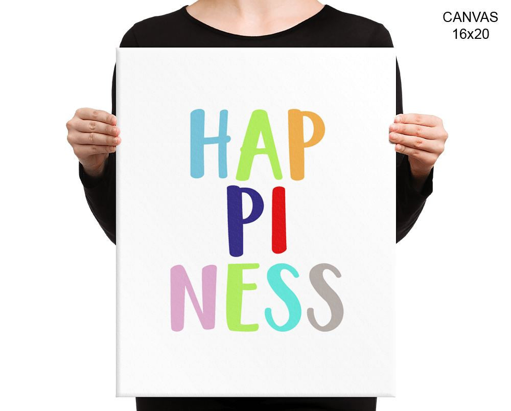 Happiness Print, Beautiful Wall Art with Frame and Canvas options available Nursery Decor