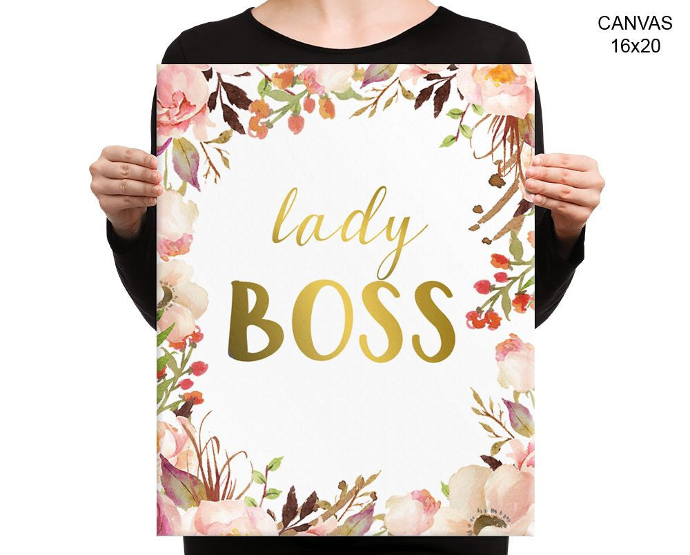 Lady Boss Print, Beautiful Wall Art with Frame and Canvas options available Office Decor