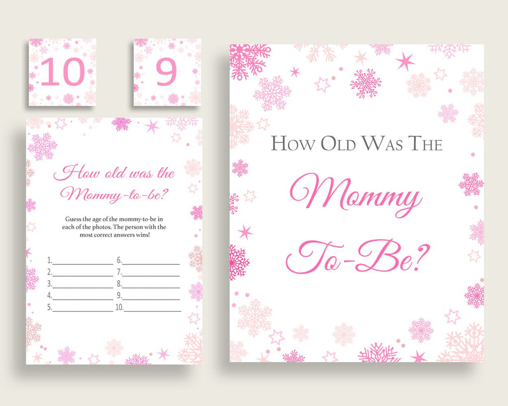 How Old Was Mommy Baby Shower How Old Was Mommy Winter Baby Shower How Old Was Mommy Baby Shower Girl How Old Was Mommy Pink White 74RVX - Digital Product