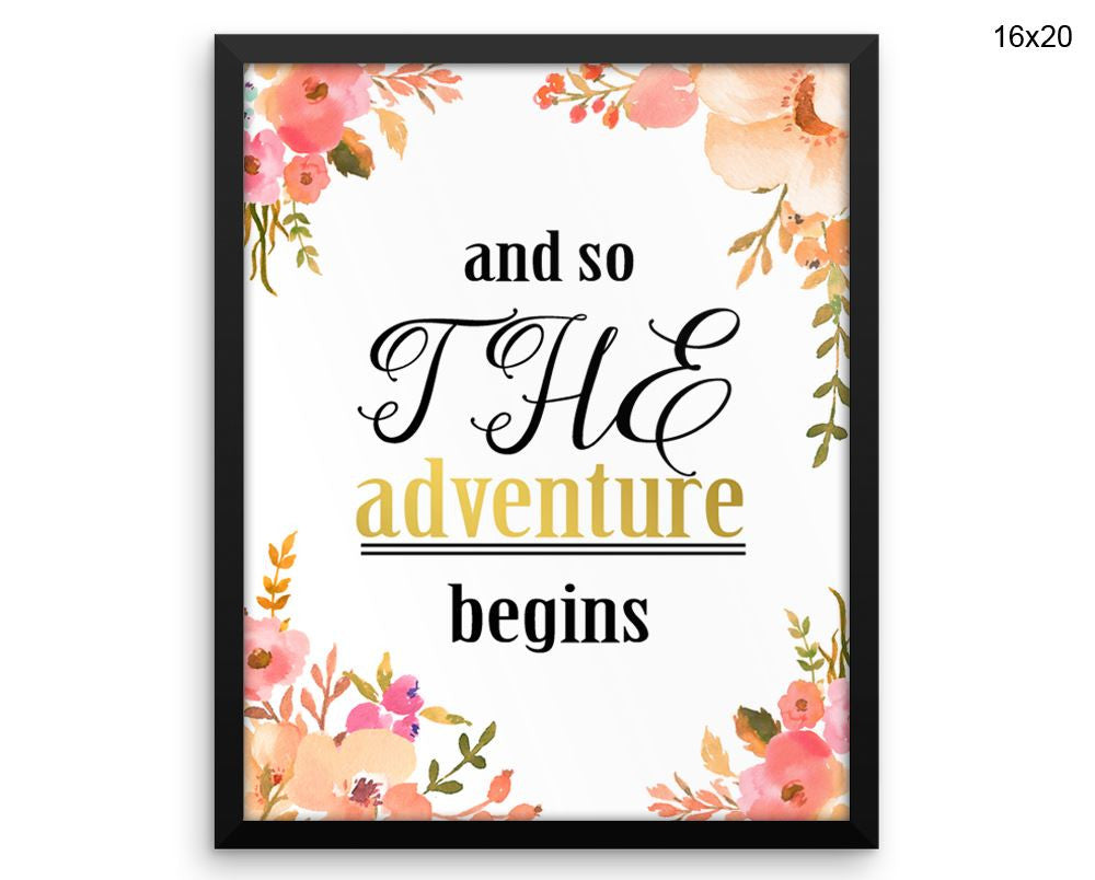 Adventure Print, Beautiful Wall Art with Frame and Canvas options available Kids Decor