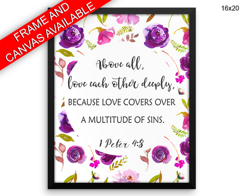 Peter Print, Beautiful Wall Art with Frame and Canvas options available Bible Decor
