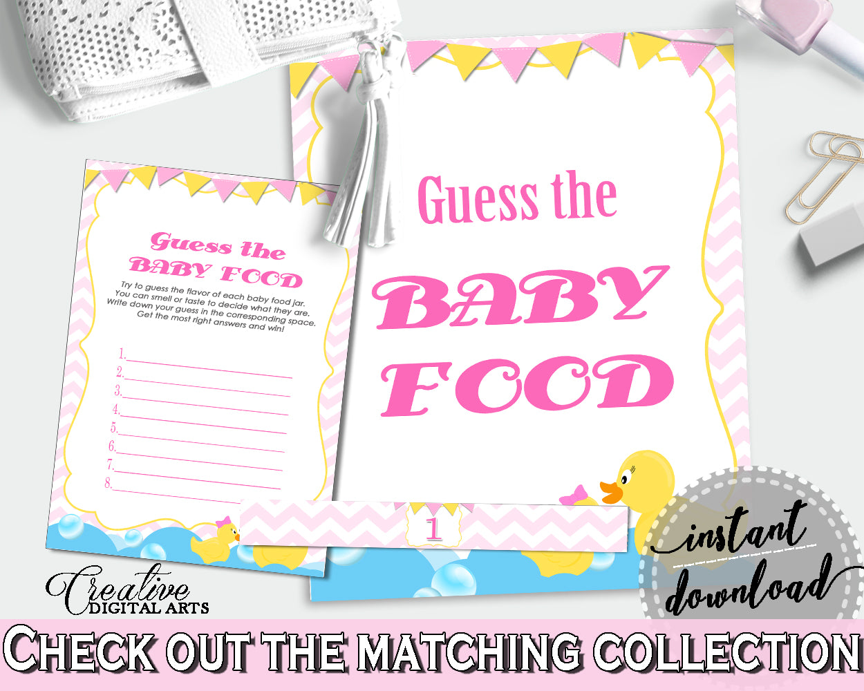 Baby Food Guessing Baby Shower Baby Food Guessing Rubber Duck Baby Shower Baby Food Guessing Baby Shower Rubber Duck Baby Food rd001