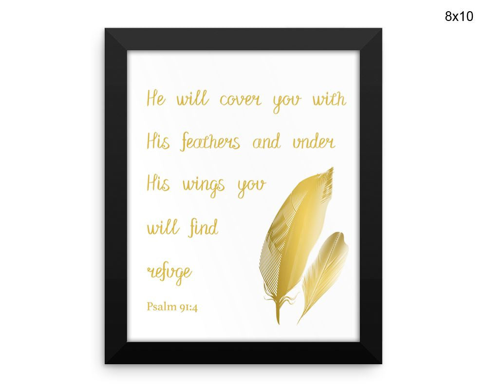 Psalm Print, Beautiful Wall Art with Frame and Canvas options available Bible Decor