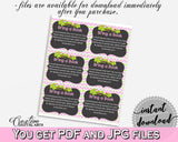 Baby shower BRING A BOOK insert cards printable for baby shower with green alligator and pink color theme, instant download - ap001