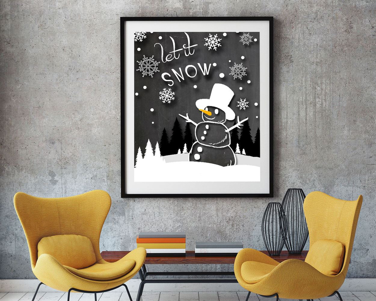 Wall Art Snowman Digital Print Snowman Poster Art Snowman Wall Art Print Snowman Winter Art Snowman Winter Print Snowman Wall Decor Snowman - Digital Download