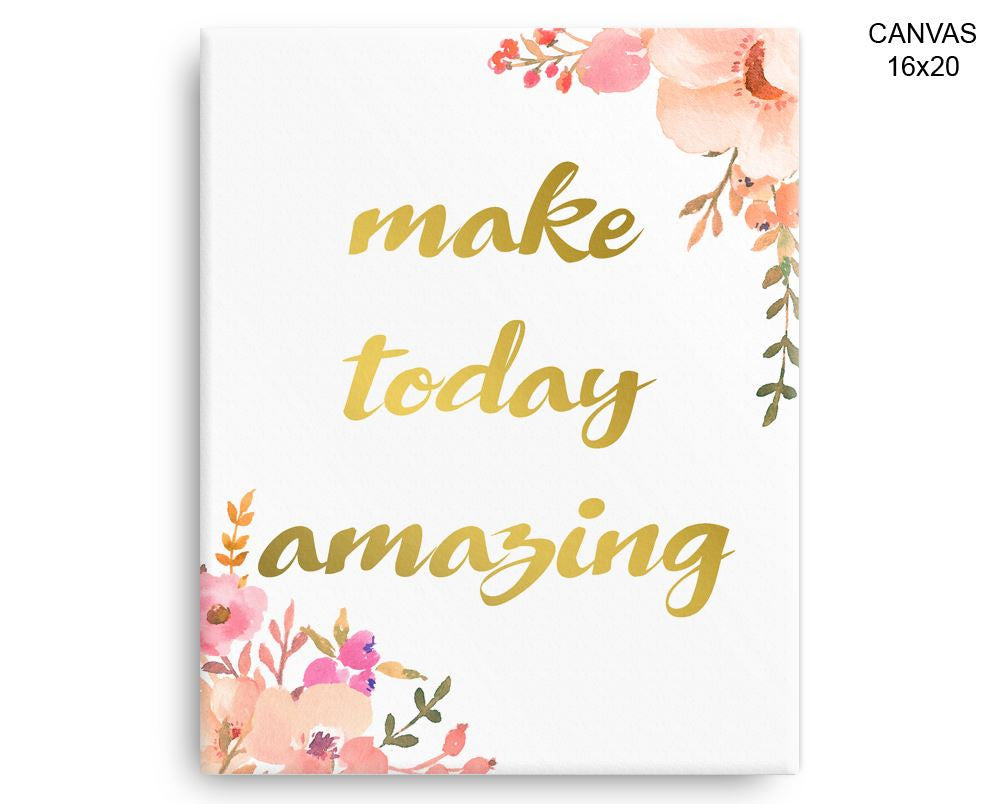 Today Inspire Print, Beautiful Wall Art with Frame and Canvas options available  Decor