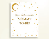 How Old Was Mommy Baby Shower How Old Was Mommy Stars Baby Shower How Old Was Mommy Baby Shower Stars How Old Was Mommy Gold White RKA6V - Digital Product