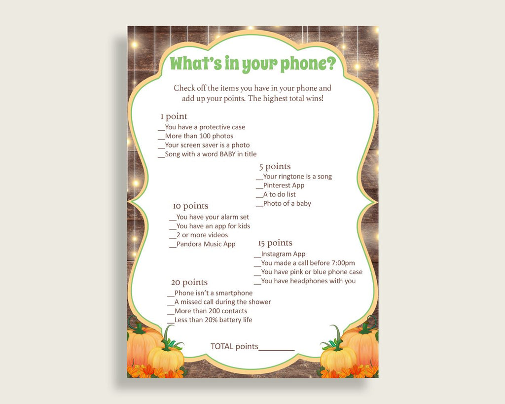 What's In Your Phone Baby Shower What's In Your Phone Autumn Baby Shower What's In Your Phone Baby Shower Autumn What's In Your Phone 0QDR3 - Digital Product