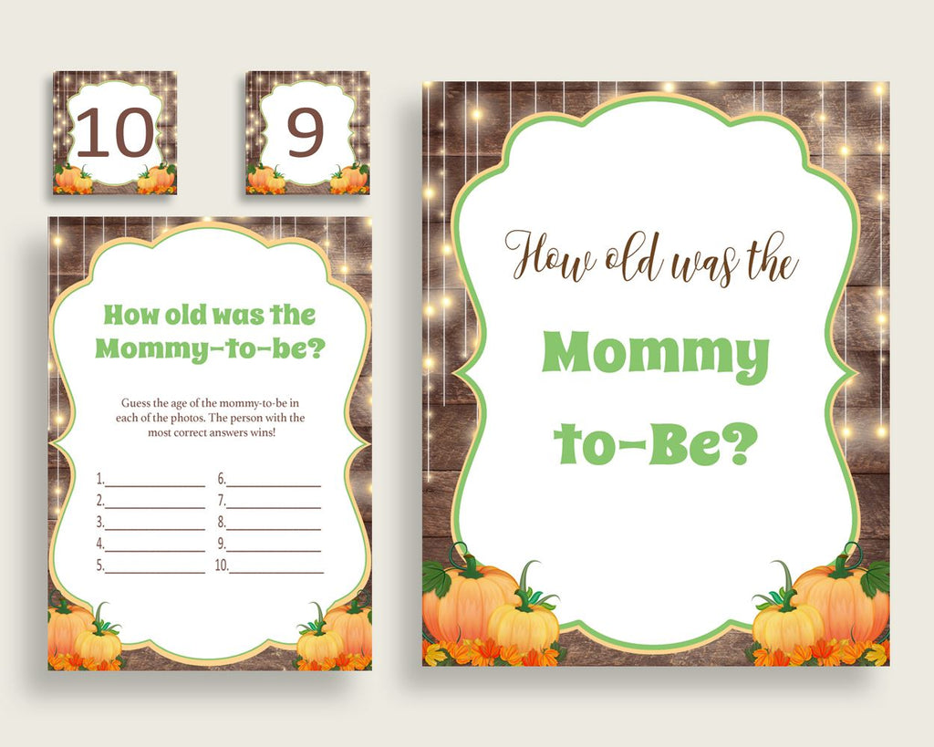 How Old Was Mommy Baby Shower How Old Was Mommy Autumn Baby Shower How Old Was Mommy Baby Shower Autumn How Old Was Mommy Brown Orange 0QDR3 - Digital Product