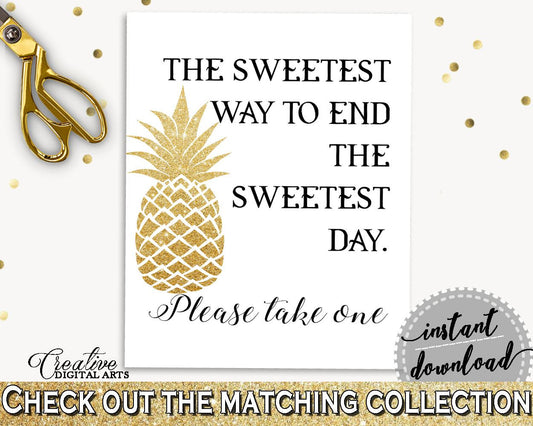 The Sweetest Way To End The Sweets Day Bridal Shower The Sweetest Way To End The Sweets Day Pineapple Bridal Shower The Sweetest Way 86GZU - Digital Product