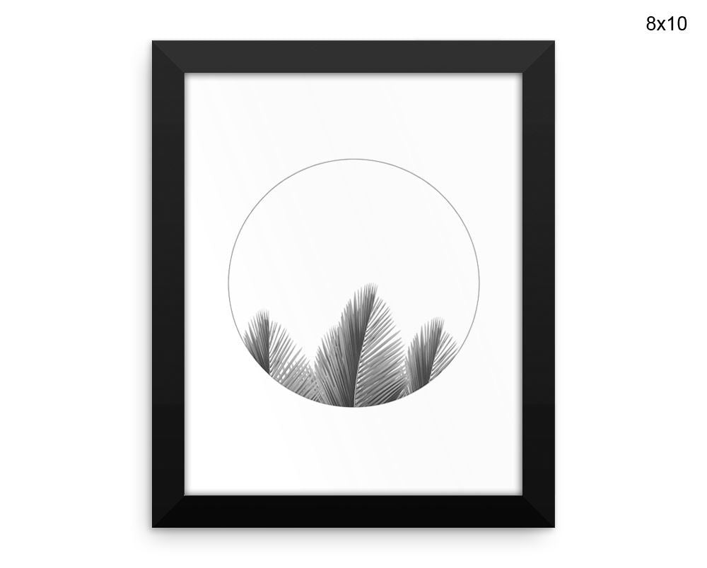 Palm Leaves Print, Beautiful Wall Art with Frame and Canvas options available Minimalist Decor