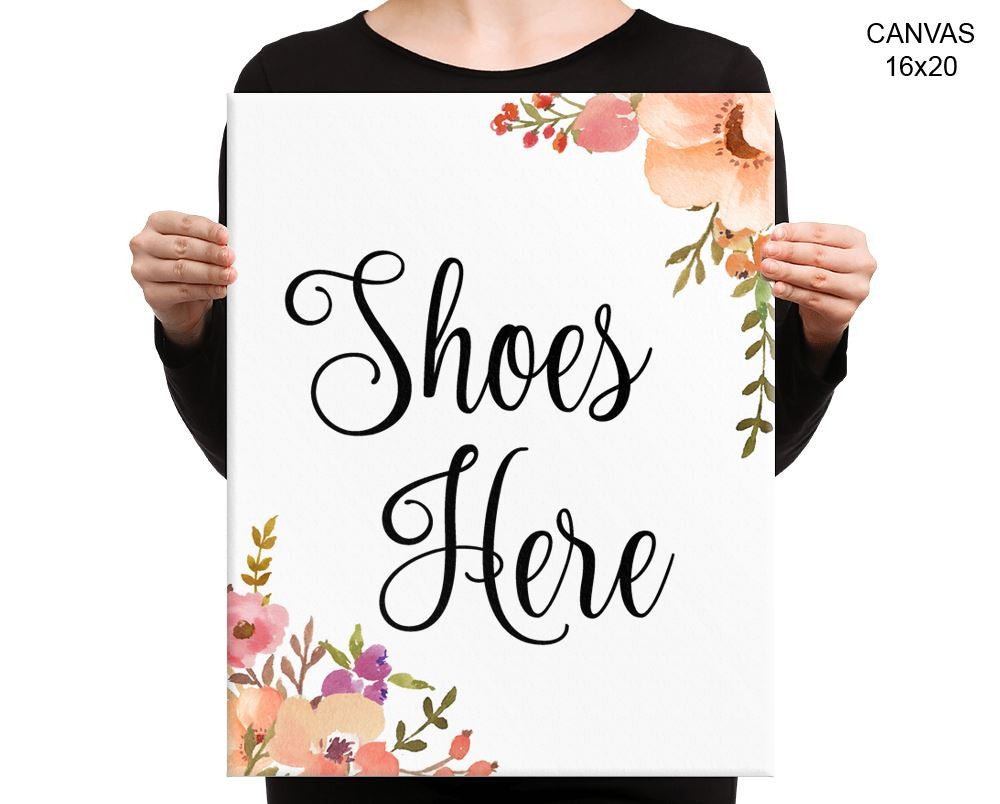 Shoes Guests Print, Beautiful Wall Art with Frame and Canvas options available  Decor