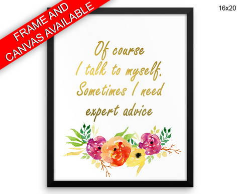 Funny Silly Print, Beautiful Wall Art with Frame and Canvas options available Therapist Decor