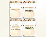 Table Signs Baby Shower Table Signs Autumn Baby Shower Table Signs Baby Shower Pumpkin Table Signs Orange Brown shower activity OALDE - Digital Product