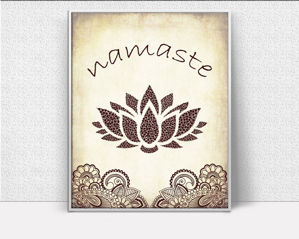 Wall Art Namaste Digital Print Namaste Poster Art Namaste Wall Art Print Namaste Spiritual Art Namaste Spiritual Print Namaste Wall Decor - Digital Download