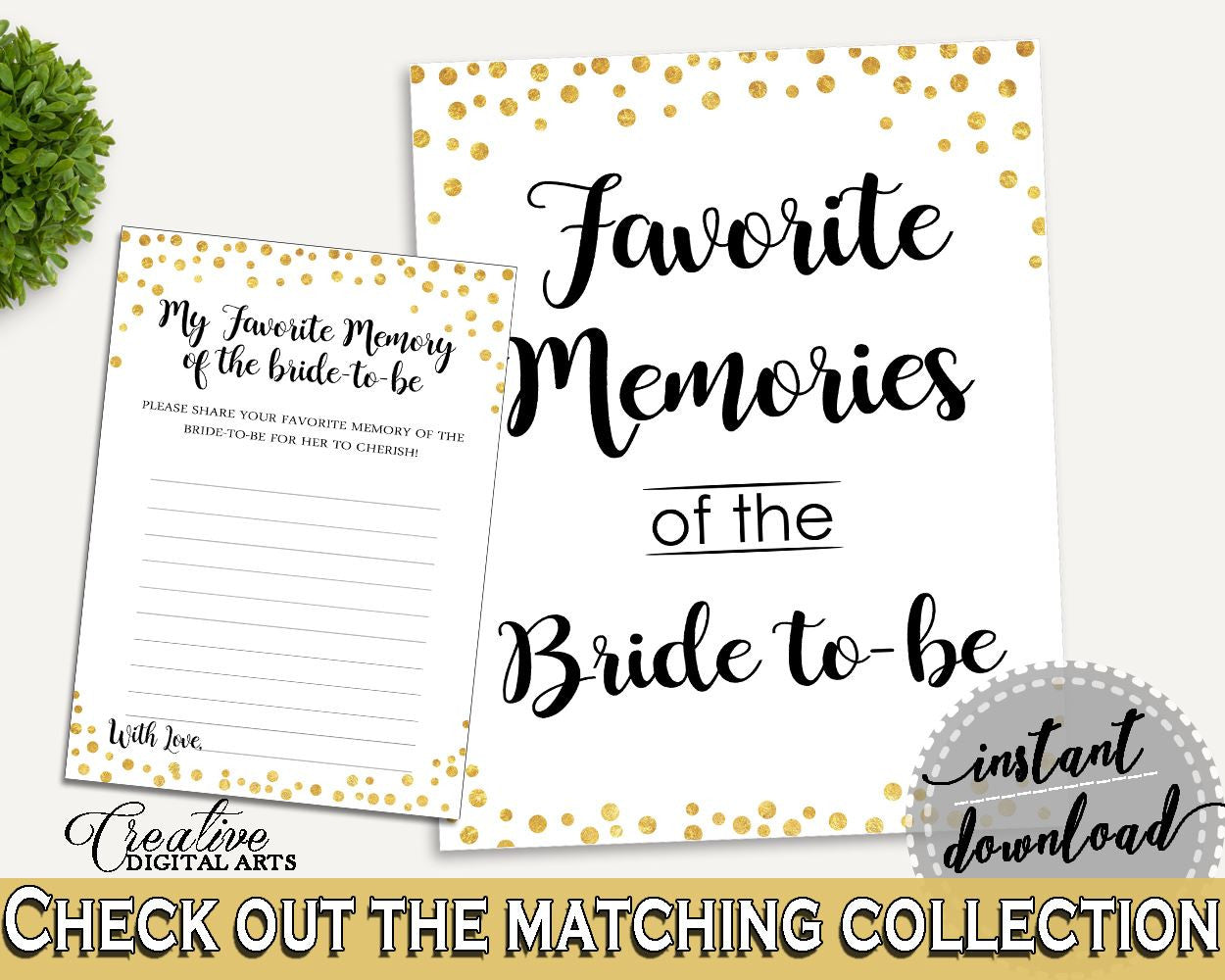 Favorite Memories Bridal Shower Favorite Memories Confetti Bridal Shower Favorite Memories Bridal Shower Confetti Favorite Memories CZXE5 - Digital Product