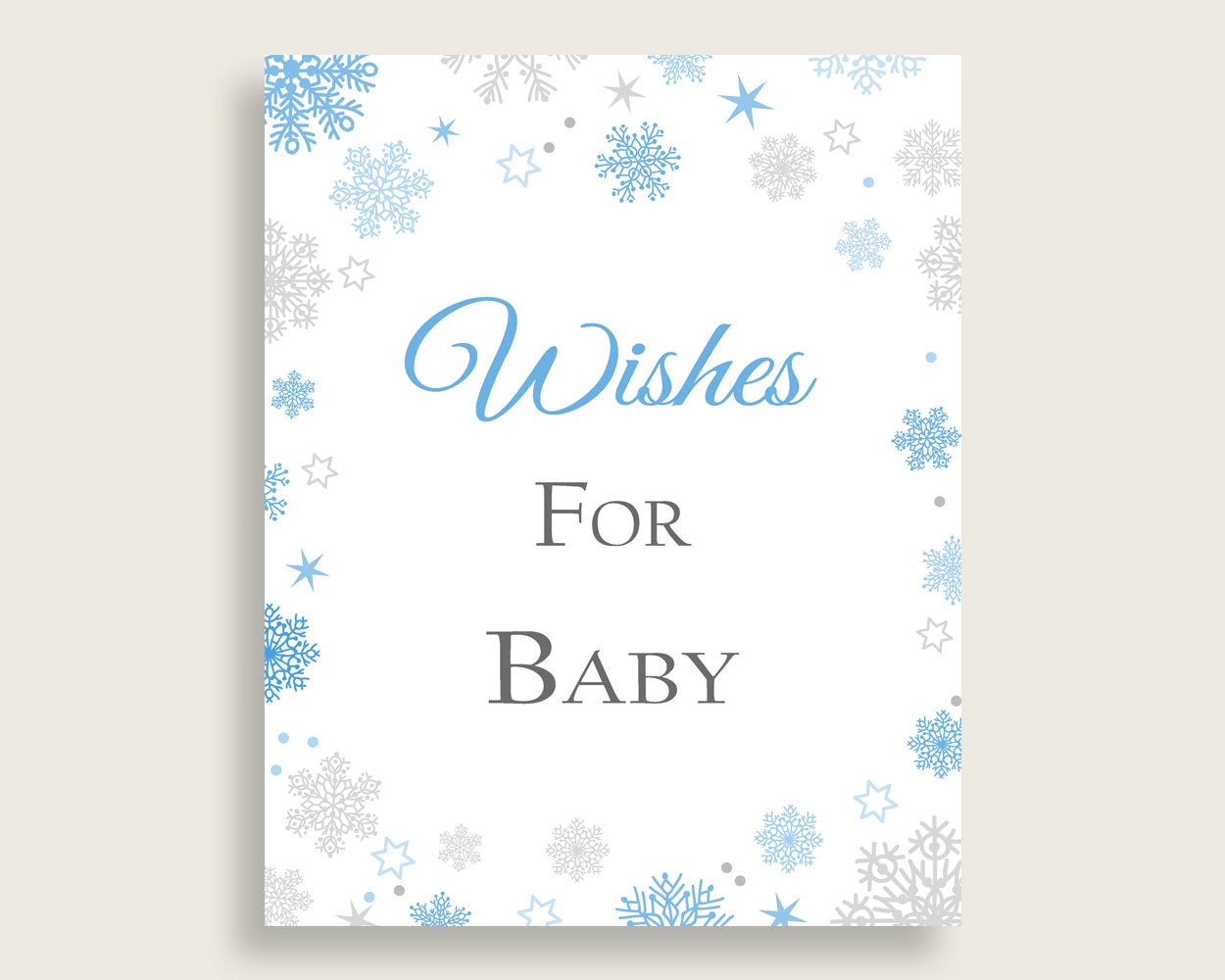 Wishes For Baby Baby Shower Wishes For Baby Snowflake Baby Shower Wishes For Baby Blue Gray Baby Shower Snowflake Wishes For Baby NL77H