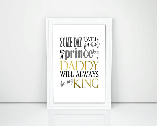 Wall Art Daddy Digital Print Daddy Poster Art Daddy Wall Art Print Daddy Father Art Daddy Father Print Daddy Wall Decor Daddy prince - Digital Download