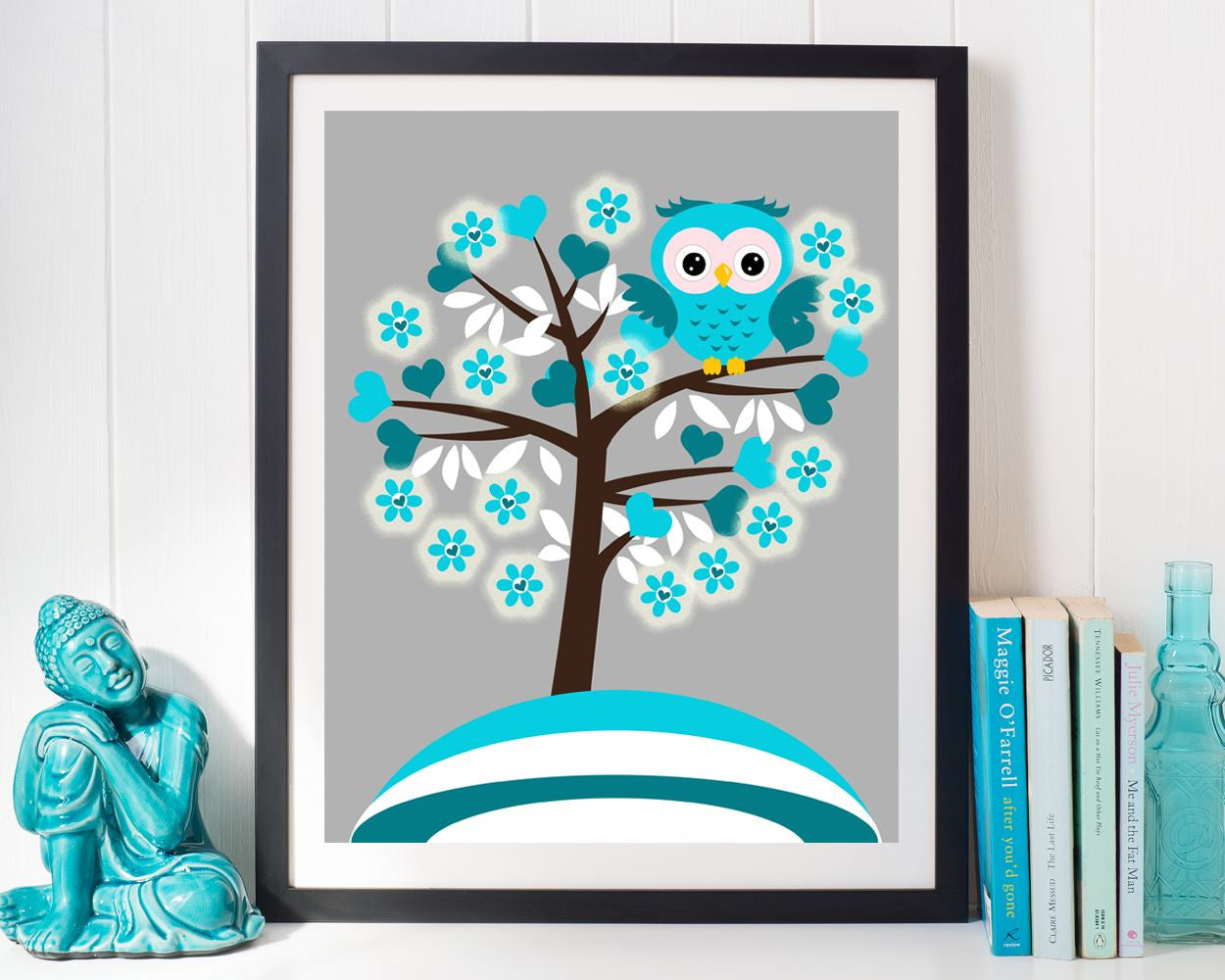 Wall Art Blue Animals Digital Print Blue Animals Poster Art Blue Animals Wall Art Print Blue Animals Nursery Art Blue Animals Nursery Print - Digital Download