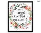 Grateful Print, Beautiful Wall Art with Frame and Canvas options available Home Decor