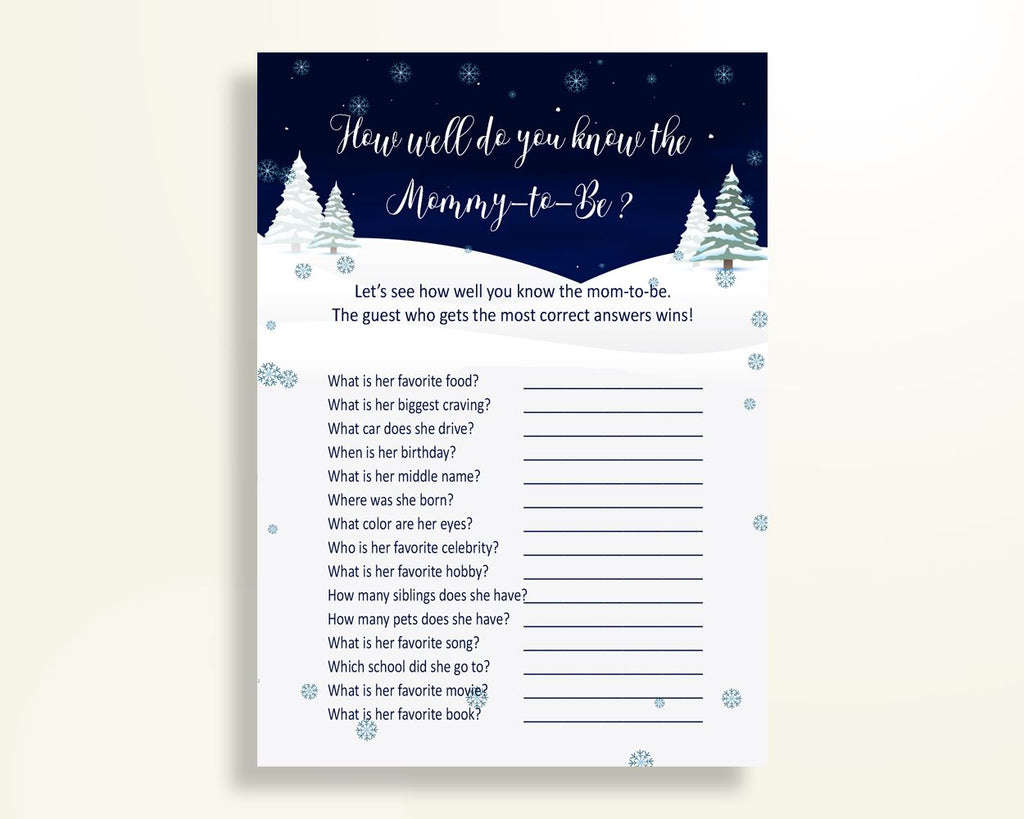 How Well Do You Know Mommy Baby Shower How Well Do You Know Mommy Winter Baby Shower How Well Do You Know Mommy Baby Shower Winter How 3E6QO - Digital Product