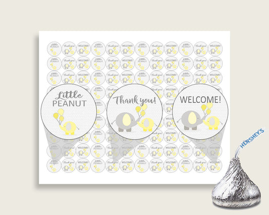 Hershey Kisses Baby Shower Hershey Kisses Yellow Baby Shower Hershey Kisses Baby Shower Elephant Hershey Kisses Yellow Gray pdf jpg W6ZPZ