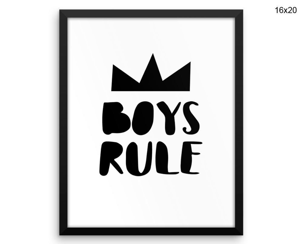 Boys Print, Beautiful Wall Art with Frame and Canvas options available Boys Room Decor