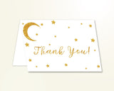 Thank You Card Baby Shower Thank You Card Stars Baby Shower Thank You Card Baby Shower Stars Thank You Card Gold White party plan RKA6V - Digital Product