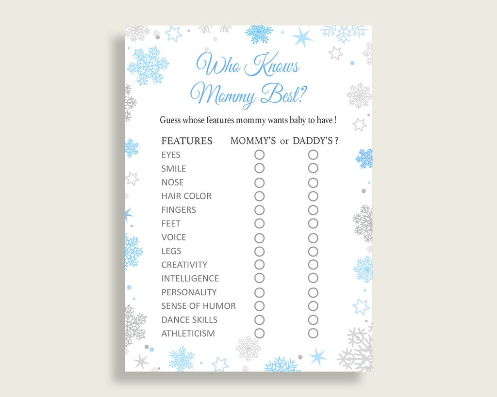 Who Knows Mommy Best Baby Shower Who Knows Mommy Best Snowflake Baby Shower Who Knows Mommy Best Blue Gray Baby Shower Snowflake Who NL77H
