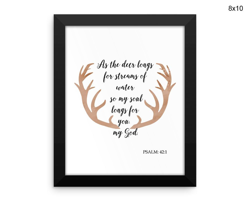 Psalm Print, Beautiful Wall Art with Frame and Canvas options available Religion Decor