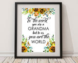 Wall Art Grandma Gift Digital Print Grandma Gift Poster Art Grandma Gift Wall Art Print Grandma Gift Home Art Grandma Gift Home Print - Digital Download