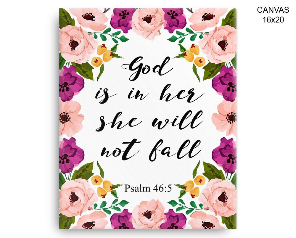 Psalm Quote Print, Beautiful Wall Art with Frame and Canvas options available Holy Book Decor