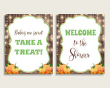 Table Signs Baby Shower Table Signs Autumn Baby Shower Table Signs Baby Shower Autumn Table Signs Brown Orange digital download 0QDR3 - Digital Product