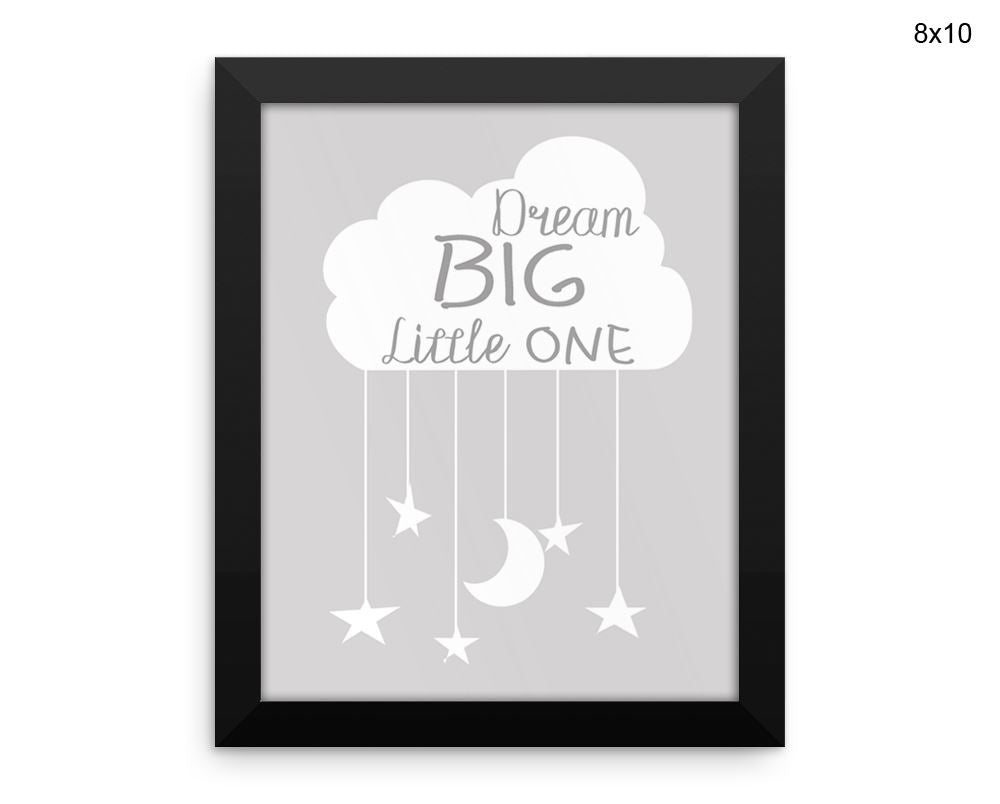 Dreaming Print, Beautiful Wall Art with Frame and Canvas options available Nursery Decor