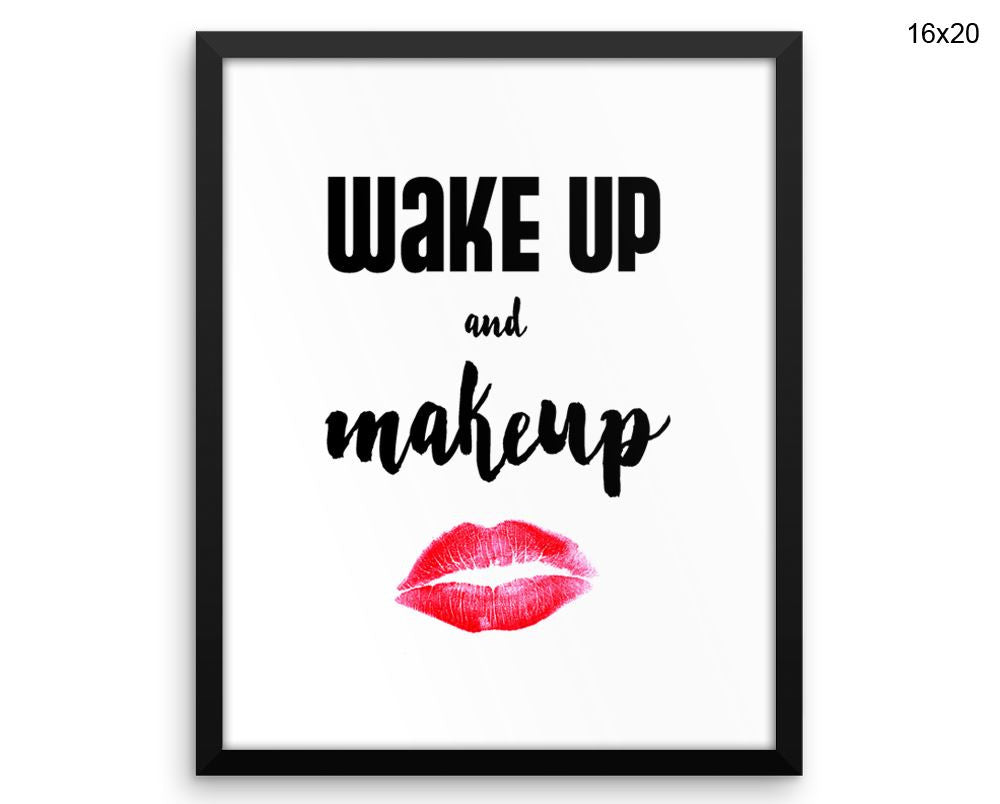 Makeup Print, Beautiful Wall Art with Frame and Canvas options available Fashion Decor