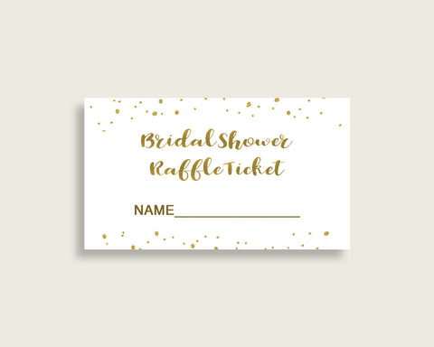 Raffle Ticket Bridal Shower Raffle Ticket Gold Bridal Shower Raffle Ticket Bridal Shower Gold Raffle Ticket Gold White prints party G2ZNX