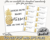 Guess How Many Kisses Game Bridal Shower Guess How Many Kisses Game Pineapple Bridal Shower Guess How Many Kisses Game Bridal Shower 86GZU - Digital Product