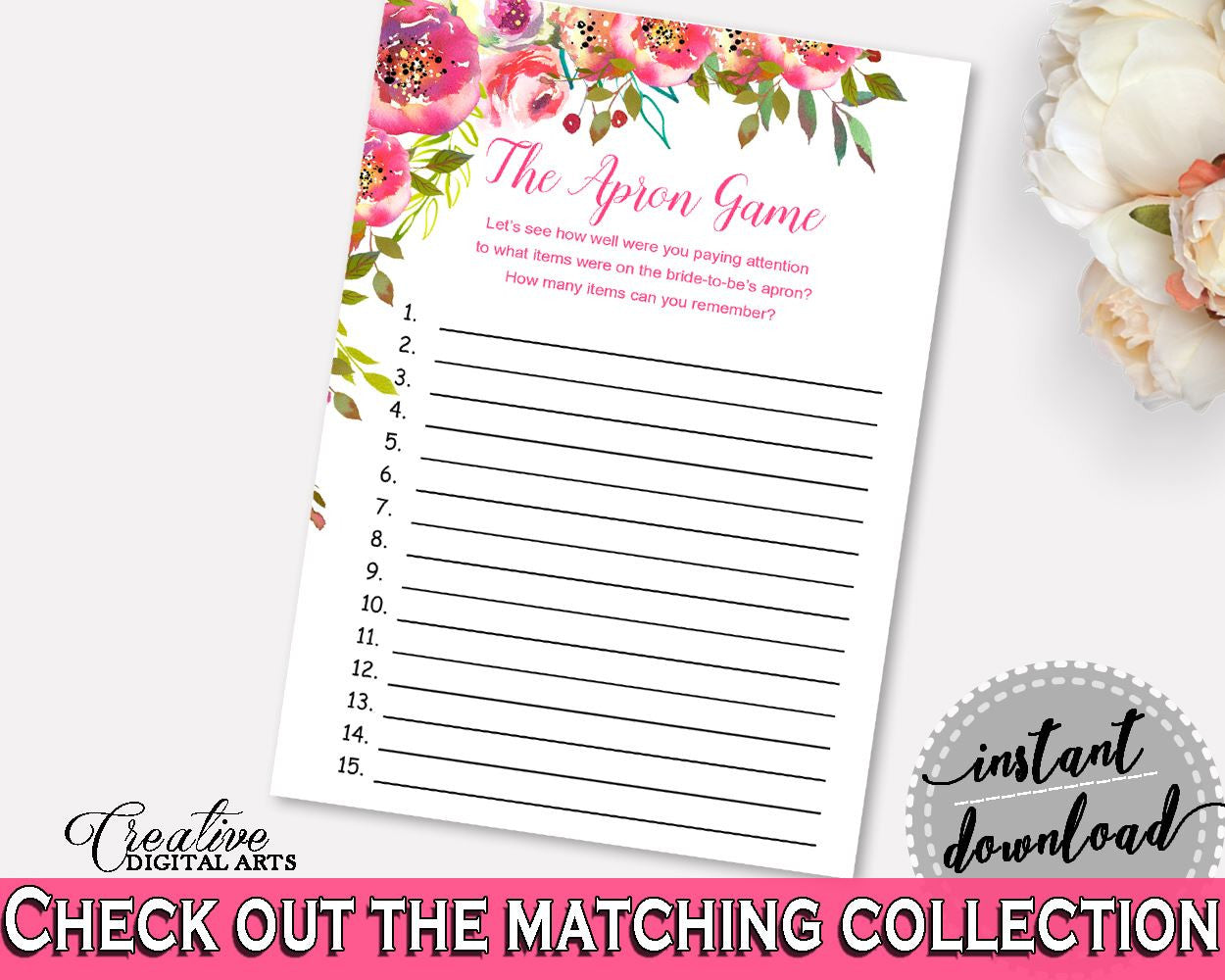 The Apron Game Bridal Shower The Apron Game Spring Flowers Bridal Shower The Apron Game Bridal Shower Spring Flowers The Apron Game UY5IG - Digital Product