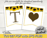 Banner Bridal Shower Banner Sunflower Bridal Shower Banner Bridal Shower Sunflower Banner Yellow White party organizing, party plan SSNP1 - Digital Product